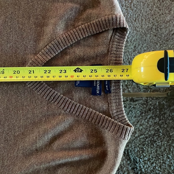 Daniel Cremieux Classics, Size L Pullover - Italian Merino Wool, Brown - Picture 7 of 9